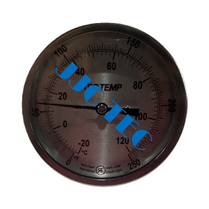 مقياس، درجة الحرارة. REOTEMP 0-250F SST 1/2' NPT، رقم مرجع OEM: 10568905-001، يستخدم لـ HPU، HE100Q-4-250VHP-800G